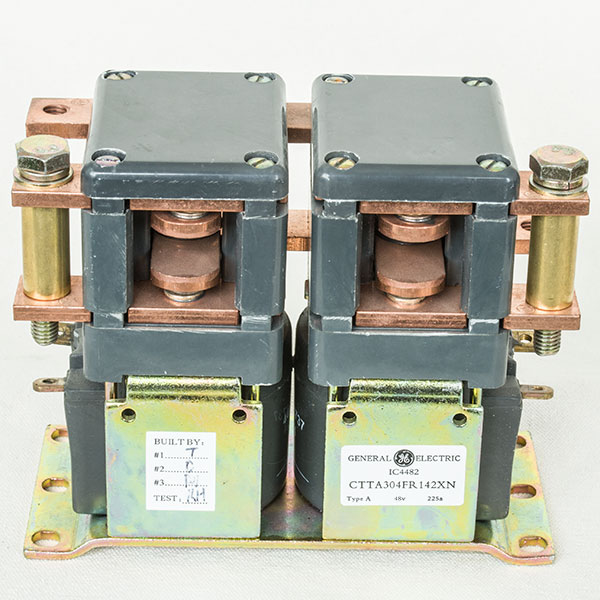 GE DC Contactor IC4482CTTA304FR142XN, Type A, 48V / 225A, Forward / Reverse (F/R) Relay