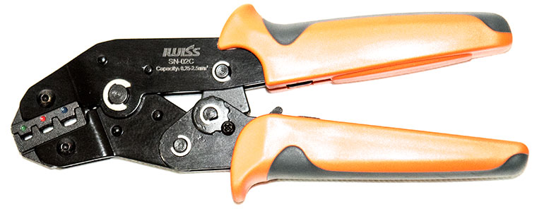 IWISS SN-02C Ratchet Type Crimper, 23-10 AWG Crimping Tool