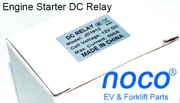 Product label of 500A DC Relay 120-114751-2 / JD1912