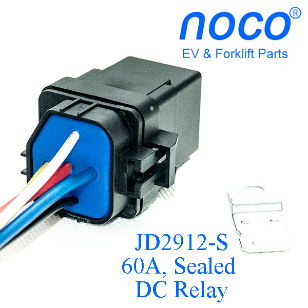 Waterproof JD2912-S DC Relay, With Wired Socket, With Bracket