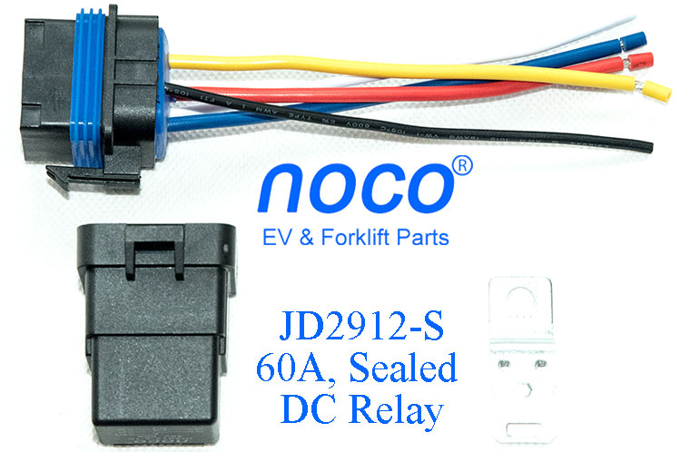 Waterproof JD2912-S DC Relay, With Wired Socket, With Bracket