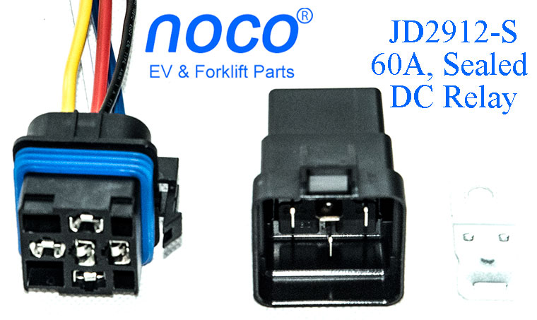 Waterproof JD2912-S DC Relay, With Wired Socket, With Bracket