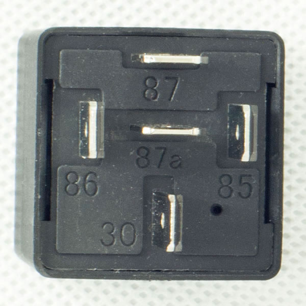 Bosch type automotive DC relay JD2912, with installation bracket