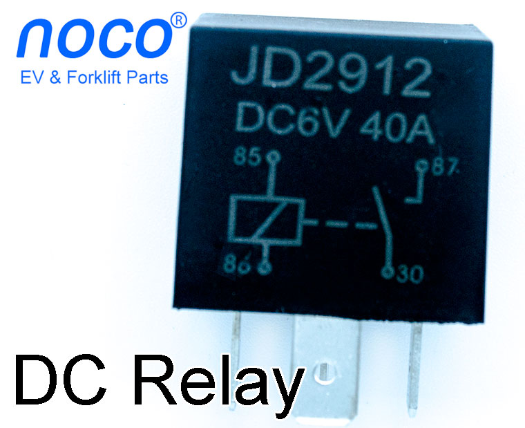 6V 40A Bosch Type DC Relay JD2912, With Metal Bracket, SPST, 1A Wiring Type SPST