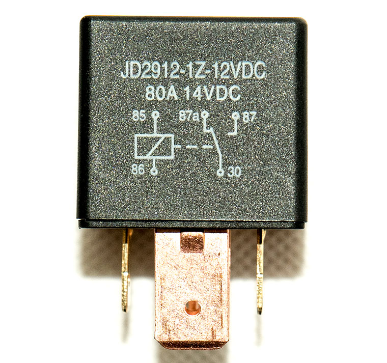 12V And 24V Automotive DC Relay, 80A SPDT 5-Pin DC Relay, One Normal Open and One Normal Close