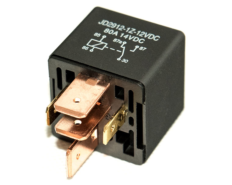 12V And 24V Automotive DC Relay, 80A SPDT 5-Pin DC Relay, One Normal Open and One Normal Close