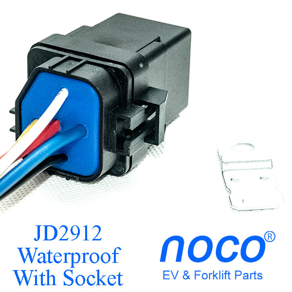 Waterproof JD2912-S DC Relay, With Wired Socket, With Bracket