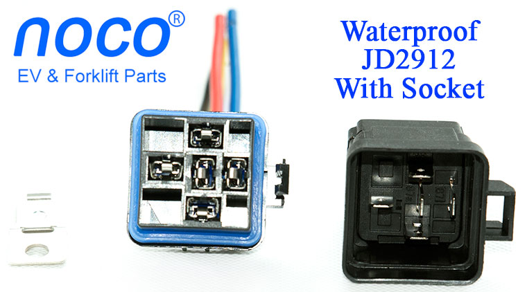 Waterproof JD2912-S DC Relay, With Wired Socket, With Bracket