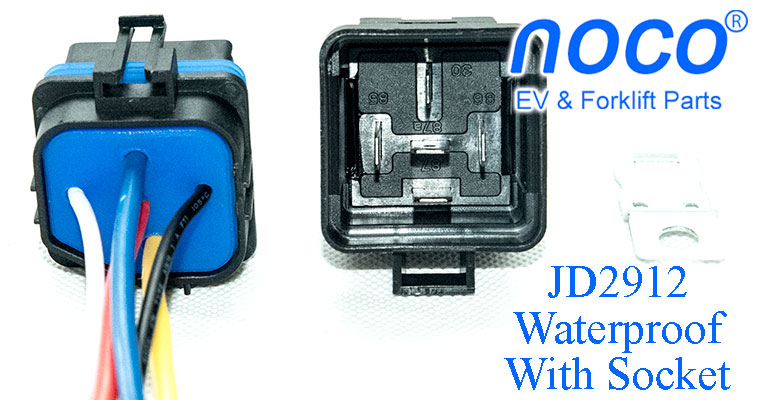 Waterproof JD2912-S DC Relay, With Wired Socket, With Bracket