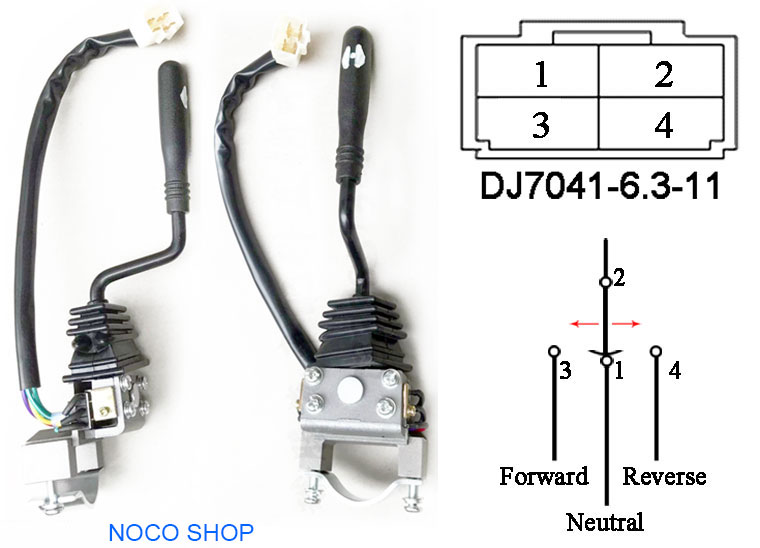 Forward / Reverse Switching Handle with 4-Pin Connector