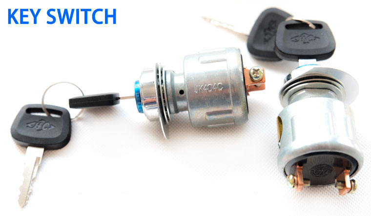 Automotive Key Switch, Model: JK404C, Electric Vehicle and Forklift Ignition & Starting Switch