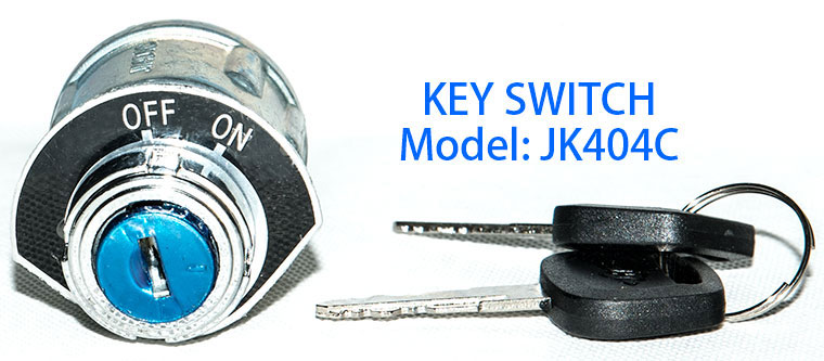 Automotive Key Switch, Model: JK404C, Electric Vehicle and Forklift Ignition & Starting Switch