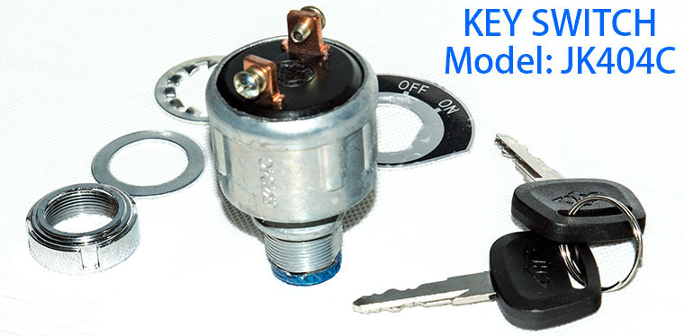 Automotive Key Switch, Model: JK404C, Electric Vehicle and Forklift Ignition & Starting Switch