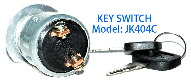 Automotive Key Switch, Model: JK404C, Electric Vehicle and Forklift Ignition & Starting Switch