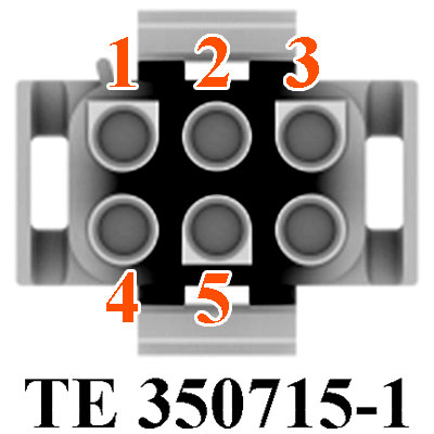 3-Wire 0-5K Potentiometer Throttle Water Proof Connector