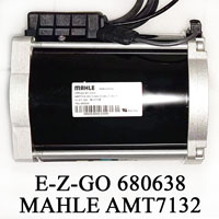 MAHLE 30V 3.3kW 3-Phase AC Induction Motor, E-Z-GO 48V Golf Cart Traction Motor 680638