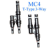 MC4-T2 Three-Way T-Type Adapter Connector, PV Parallel Linking Adapter