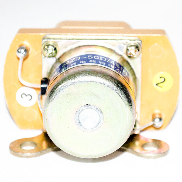 Closed Contact Chamber DC Contactor / Solenoid, Model MZJ-50D, rated for 50A continuous load