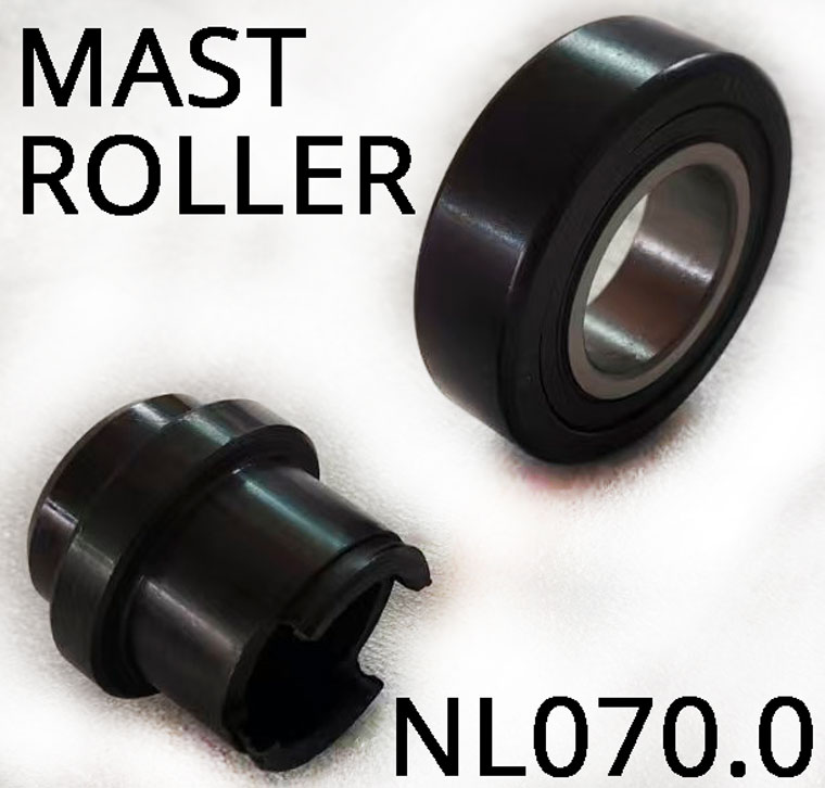Forklift Mast Roller Bearing Kit, 35x70x22.5 mm,  Part Number NL070.0, Bore Diameter 35mm