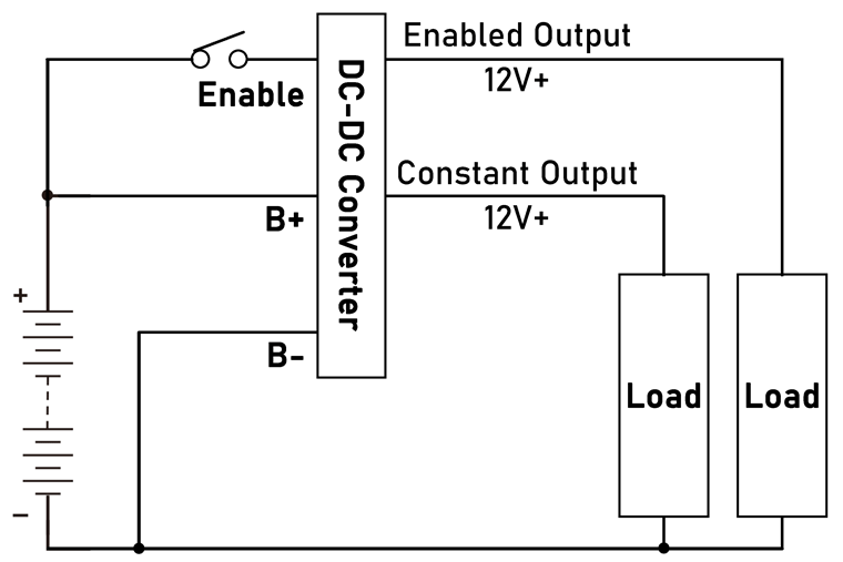 Wiring Diagram of DC-DC Converter NOCO-DC-600W