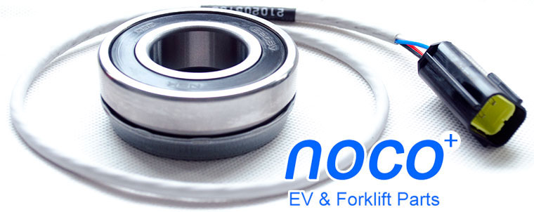 NSK 6206V Motor Encoder Unit, Forklift AC Motor Speed Sensor Bearing, With AMP / TE Square Connector 174259-2