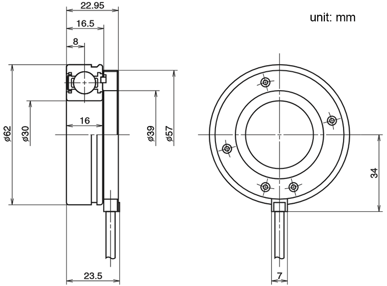 NSK Sensor Bearing 6206V, AC Motor Pulse Encoder