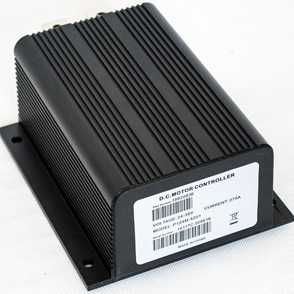 Programmable CURTIS DC Series Motor Speed Controller, PMC Model P124M-4201, 24-36V 275A, 0-5K or 0-5V Electric Throttle