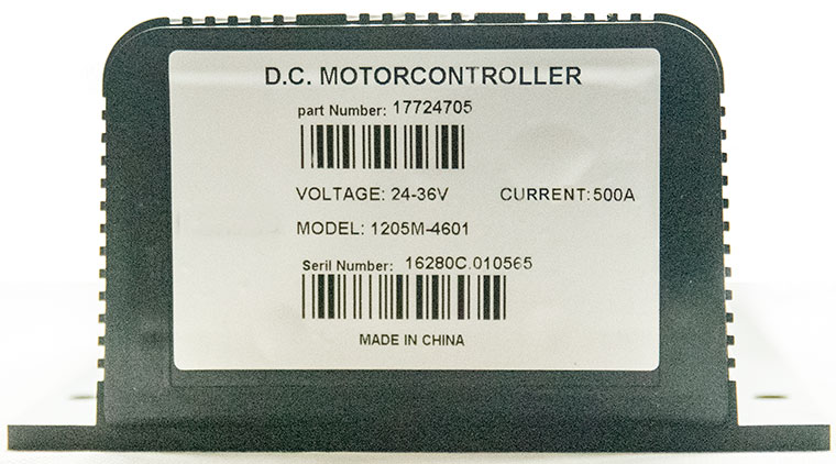 Programmable CURTIS DC Series Motor Speed Controller, PMC Model P125M-4601, 24V / 400A, 0-5K or 0-5V Electric Throttle