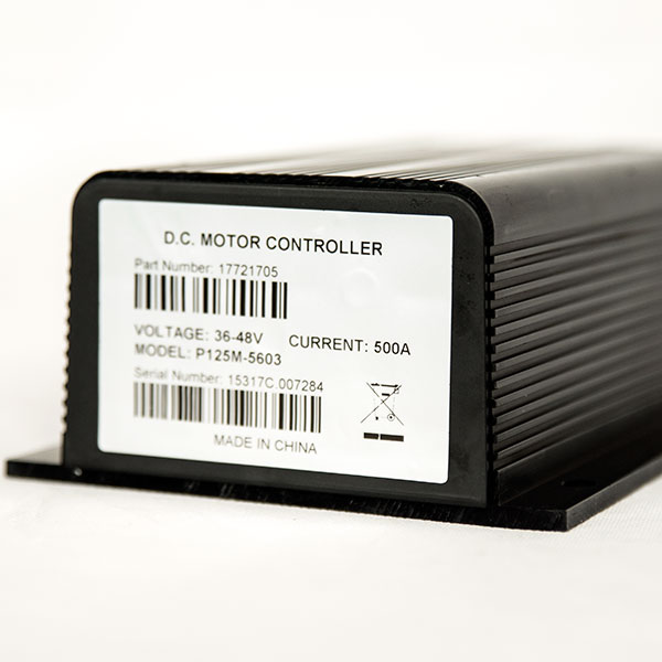 Programmable CURTIS DC Series Motor Speed Controller, PMC Model P125M-5603, 36-48V 500A, 0-5K or 0-5V Electric Throttle