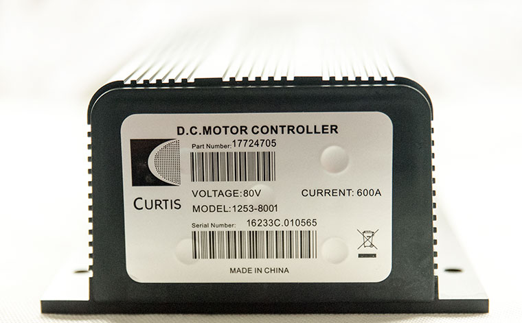 Programmable CURTIS DC Series Motor Speed Controller, PMC Model P153-8001, 80V / 600A, 0-5K or 0-5V Electric Throttle