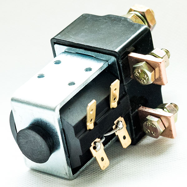 SPSD Normal Open DC Solenoid QCC25C-100A_11/10, Golf Cart Main Contactor, Interrupted Load 100A, Continuous Load 125A