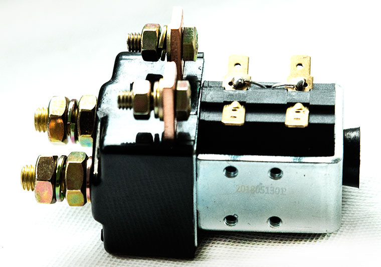 SPSD Normal Open DC Solenoid QCC25C-100A_11/10, Golf Cart Main Contactor, Interrupted Load 100A, Continuous Load 125A