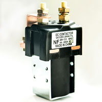 QCC25C-200A/11L SPDT DC contactor, with long contact plate
