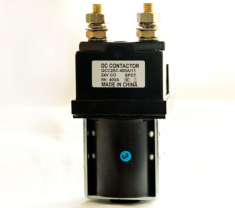 400A SPDT DC Contactor QCC25C-400A/11, One Normal Open And One Normal Close Solenoid