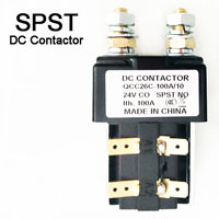QCC26C-100A DC contactors, small size electric vehicle main power disconnector, replacement of Albright SW80 DC contactors