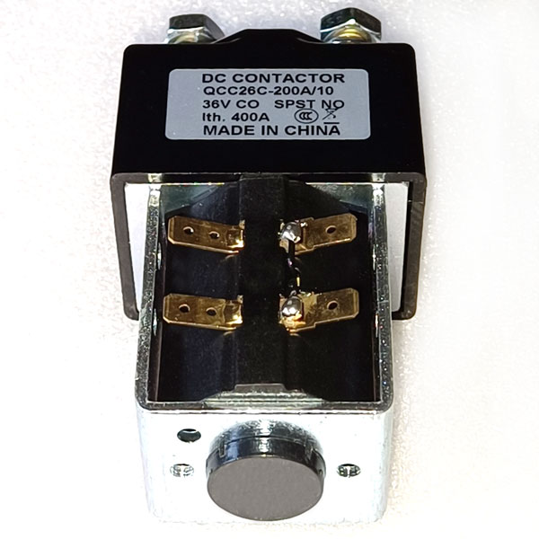 SPSD Normal Open DC Solenoid QCC26C-200A/10, Golf Cart Main Contactor, Interrupted Load 200A, Continuous Load 150A