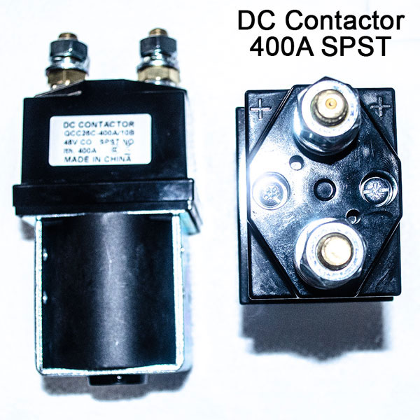 SPSD Normal Open DC Solenoid QCC26C-400A/10, Golf Cart Main Contactor, Interrupted Load 400A, Continuous Load 250A