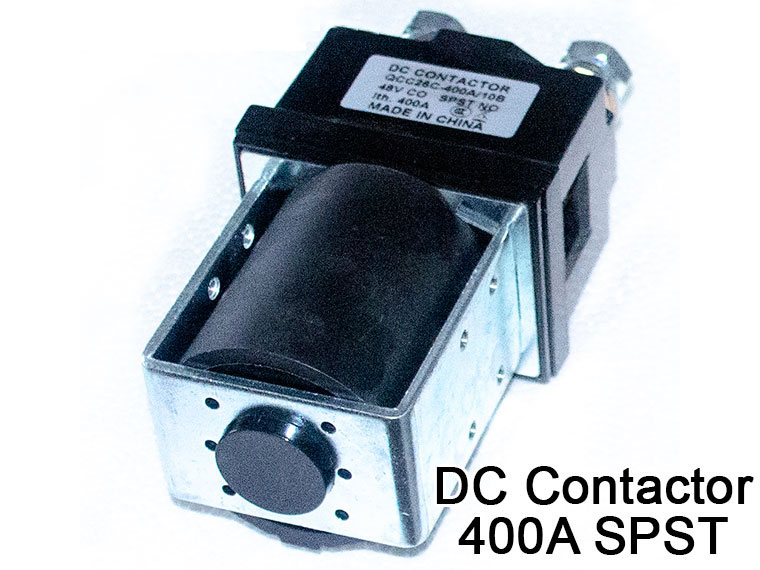 SPSD Normal Open DC Solenoid QCC26C-400A/10, Golf Cart Main Contactor, Interrupted Load 400A, Continuous Load 250A