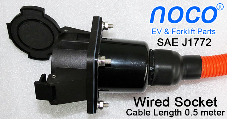 Cable SAE J1772 Receptacle, Cable Length 0.5 meter