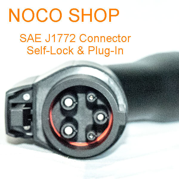 Cabled SAE J1772 Charging Connector, Ready For Being Connected To A Control Box