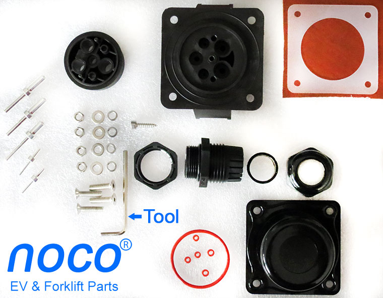 All Parts Of SAE J1772 Receptacle