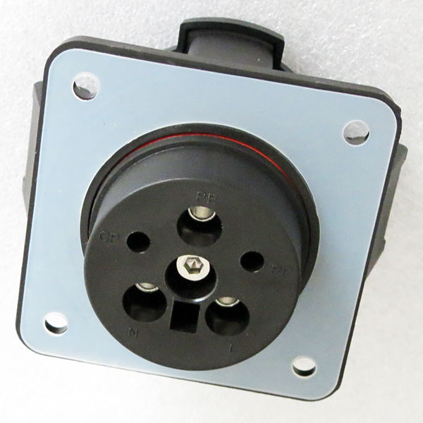 SAE J1772 Socket Body With silicon waterproof layer