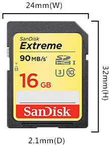 Sandisk Extreme SD High Speed Memory Card SDHC 90 MB/s