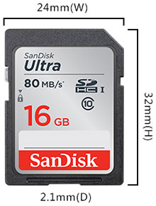 Sandisk SD High Speed Memory Card SDHC 80 MB/s