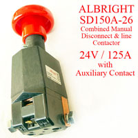 Albright DC Emergency Disconnecting Switch SD150A-26