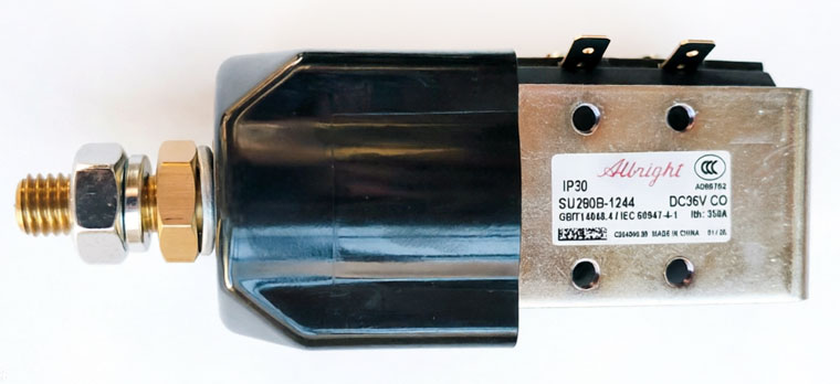 Abright SU280B-1244 DC Contactor, 36V 350A CO, With Magnetic Blowout