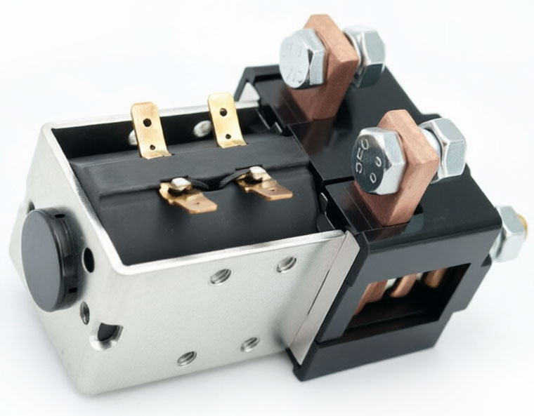 Albright Single Pole Double Throw DC Contactor SW181B-248T, SPDT, Rated for 80V 200A, With Magnetic Blowout, Designed for Regenerative Braking and Reversing in Electric Forklifts, Pallet Jacks, and Industrial Trucks