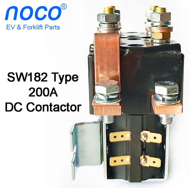 200A SW182 Style Motor Reversing Contactor, Paired Single Pole Double Throw Contactor With Bracket