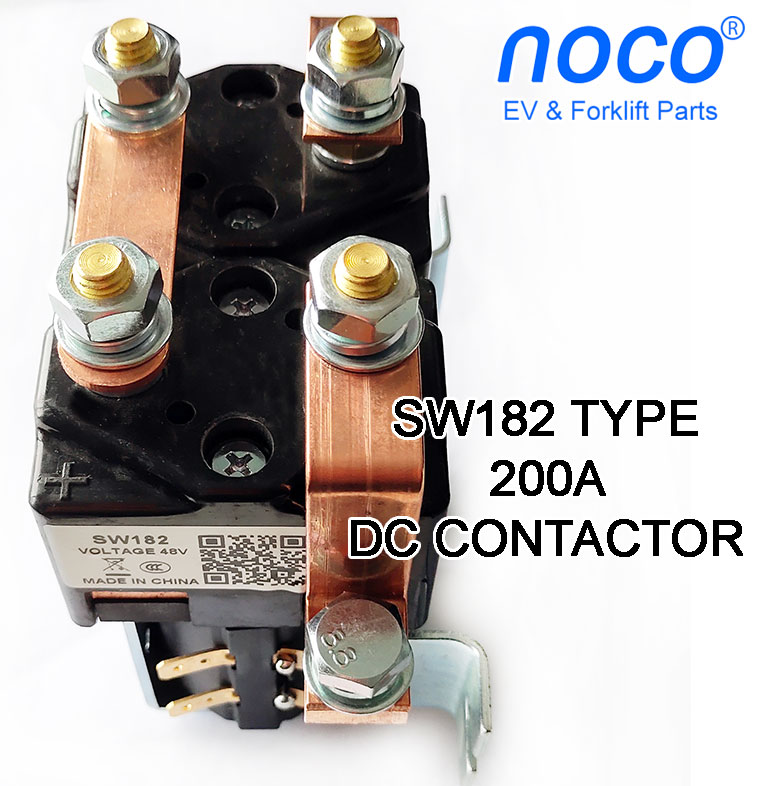 200A SW182 Style Motor Reversing Contactor, Paired Single Pole Double Throw Contactor With Bracket