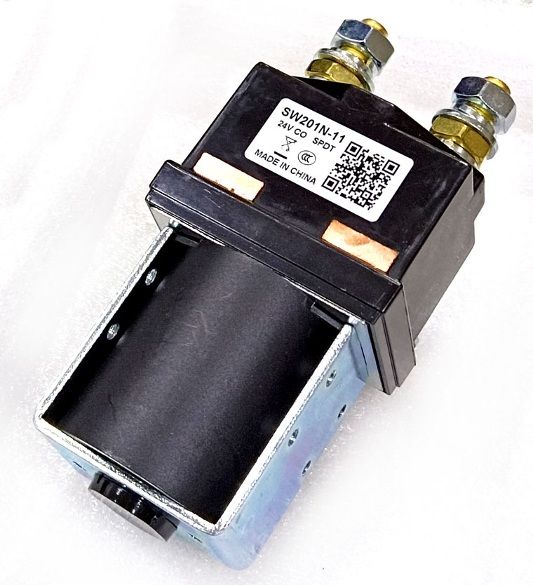 Albright / CURTIS DC Contactor / Solenoid, SW201N-11, 24V 400A, ZAPI B4SW32